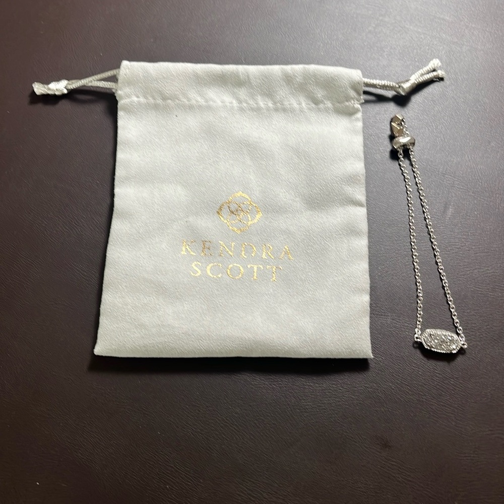 Kendra Scott Elaina Silver Druzy Bracelet